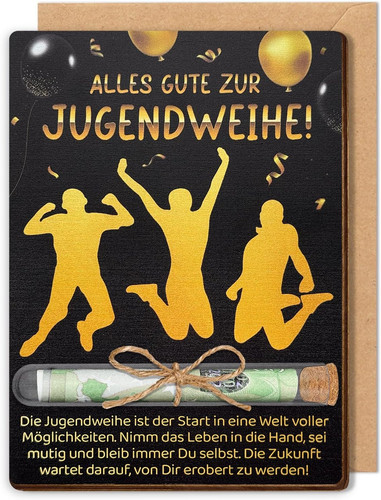 Geldgeschenk jugendweihe holz - geldgeschenk,