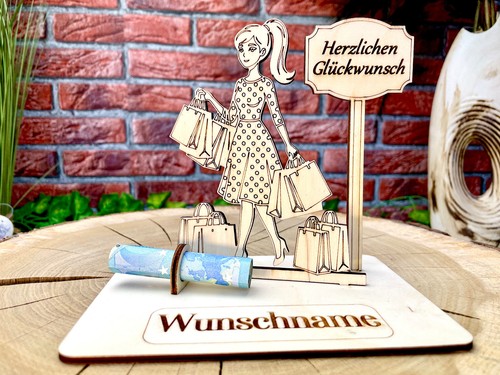 Geldgeschenk aus holz für - holz,