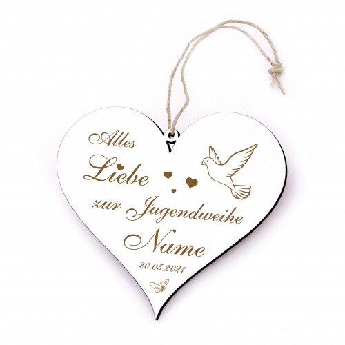 Jugendweihe schild herz - jugendweihe,
