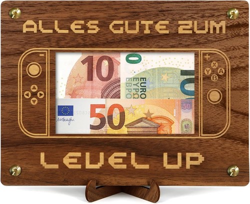 Gamer geldgeschenk holz - geldgeschenk,