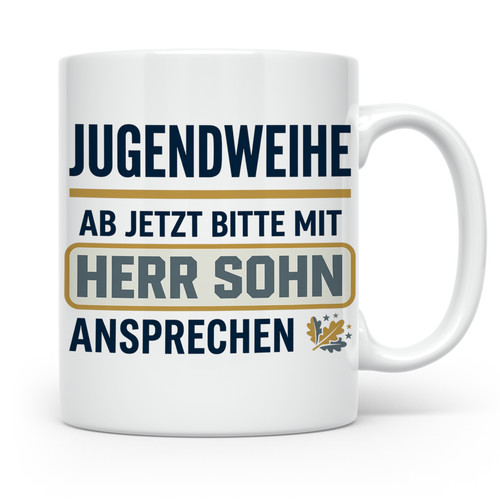 Jugendweihe tasse für sohn - jugendweihe,