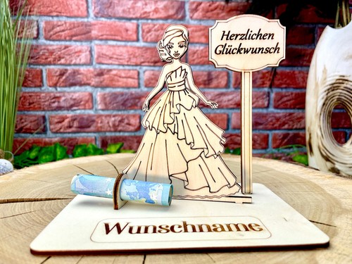 Geldgeschenk aus holz für - holz,